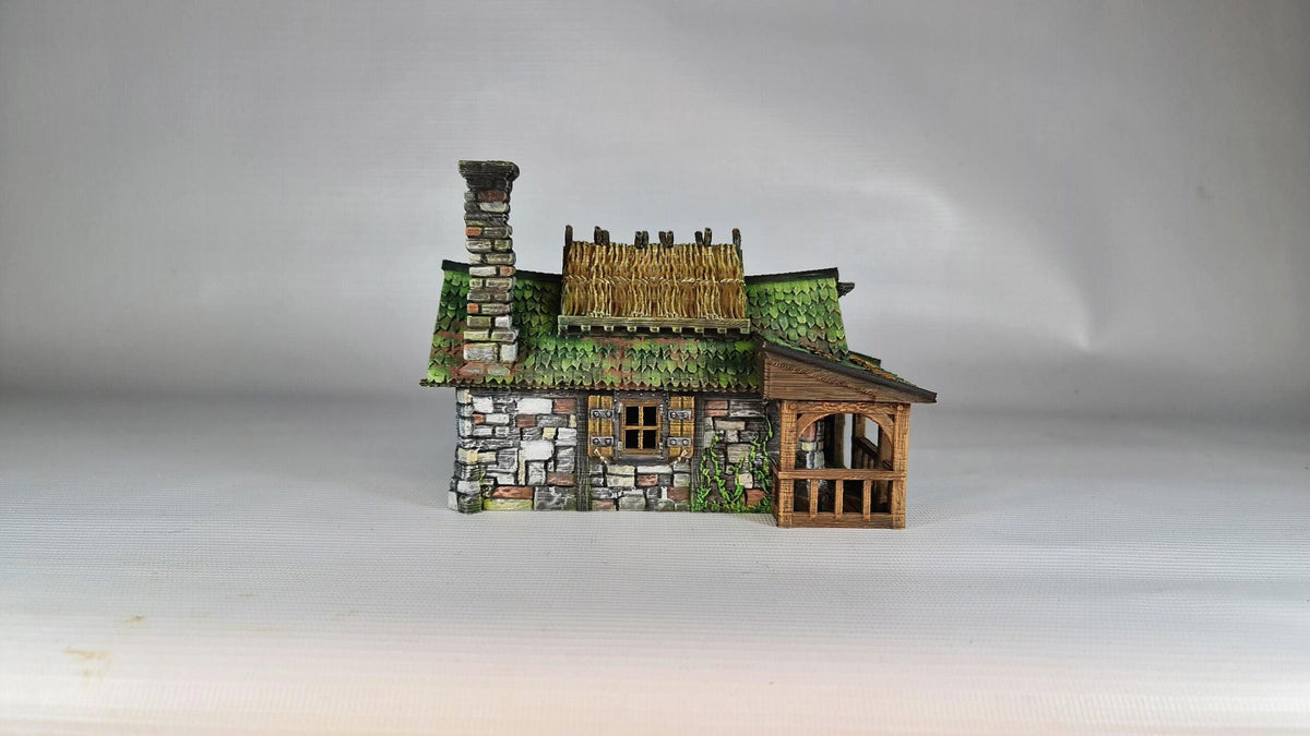 Autumn Fall Inn 28mm DND Terrain | Tabletop Wargaming Scenery for Warhammer, Frostgrave & RPG | Unpainted 3D Printed