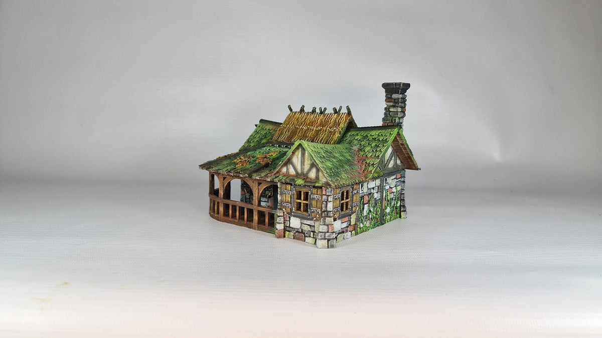 Autumn Fall Inn 28mm DND Terrain | Tabletop Wargaming Scenery for Warhammer, Frostgrave & RPG | Unpainted 3D Printed