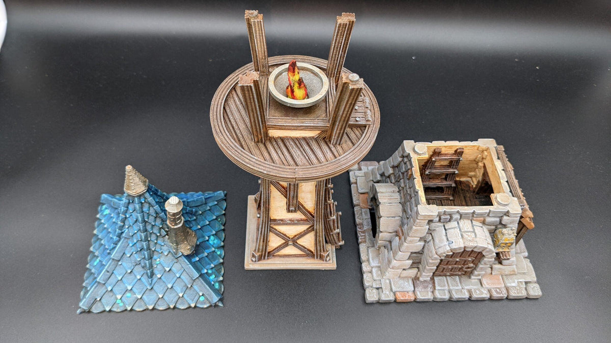 Lightkeeper Lighthouse 28mm DND Terrain | Tabletop Wargaming Scenery for Warhammer, Frostgrave & RPG | 3D Printed
