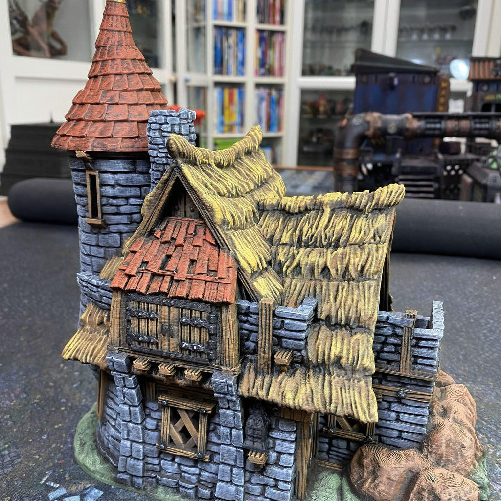 Thistlewick Cottage 28mm DND Terrain | Tabletop Wargaming Scenery for Warhammer, Frostgrave & RPG | Unpainted 3D Printed