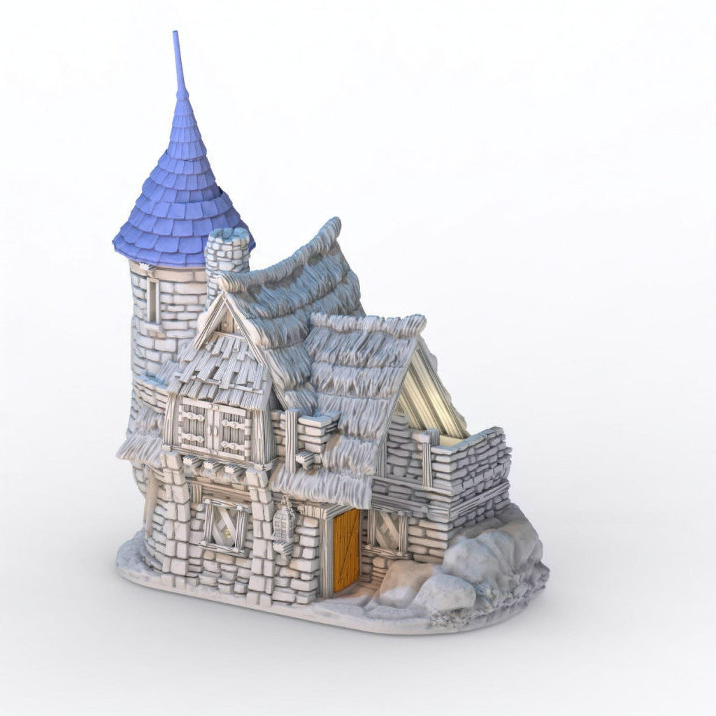 Thistlewick Cottage 28mm DND Terrain | Tabletop Wargaming Scenery for Warhammer, Frostgrave & RPG | Unpainted 3D Printed