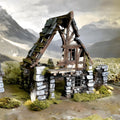 Ruined Medieval House 28mm DND Terrain Set C | Wargaming Scenery for Mordheim, Frostgrave & RPG | Unpainted 3D Printed