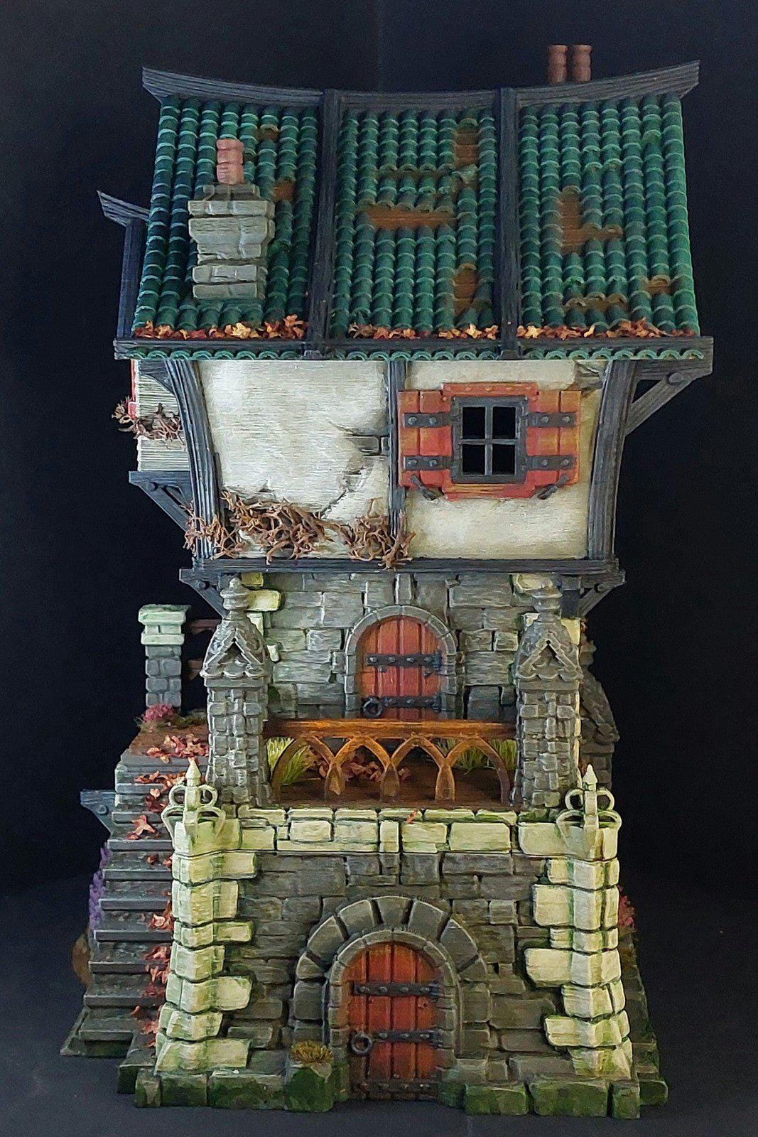 Tombstone House 28mm DND Terrain | Tabletop Wargaming Scenery for Warhammer, Frostgrave & RPG | Unpainted 3D Printed