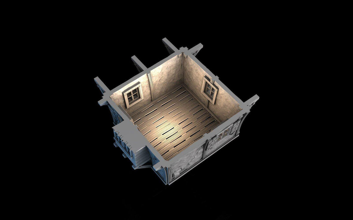 Tombstone House 28mm DND Terrain | Tabletop Wargaming Scenery for Warhammer, Frostgrave & RPG | Unpainted 3D Printed