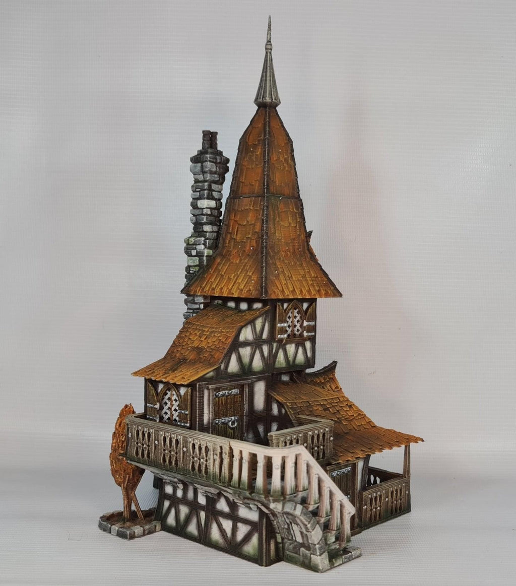 Copperhelm House 28mm DND Terrain | Tabletop Wargaming Scenery for Warhammer, Frostgrave & RPG | Unpainted 3D Printed