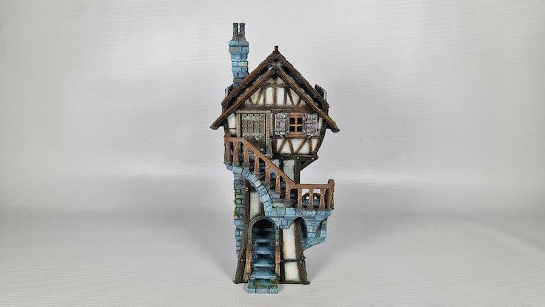 Redwood House 28mm DND Terrain | Tabletop Wargaming Scenery for Warhammer, Frostgrave & RPG | Unpainted 3D Printed