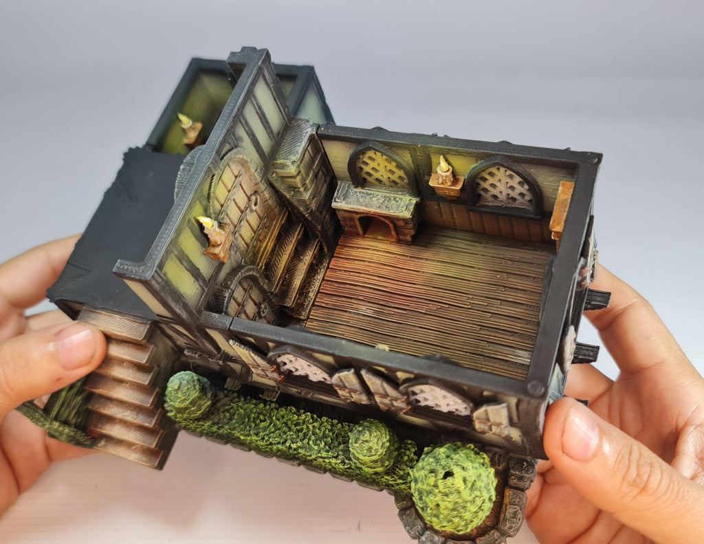 Luxorm Cottage 28mm DND Terrain | Tabletop Wargaming Scenery for Warhammer, Frostgrave & RPG | Unpainted 3D Printed