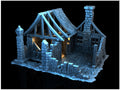 Ruined House 28mm DND Terrain | Tabletop Wargaming Scenery for Mordheim, Frostgrave & RPG | Unpainted 3D Printed