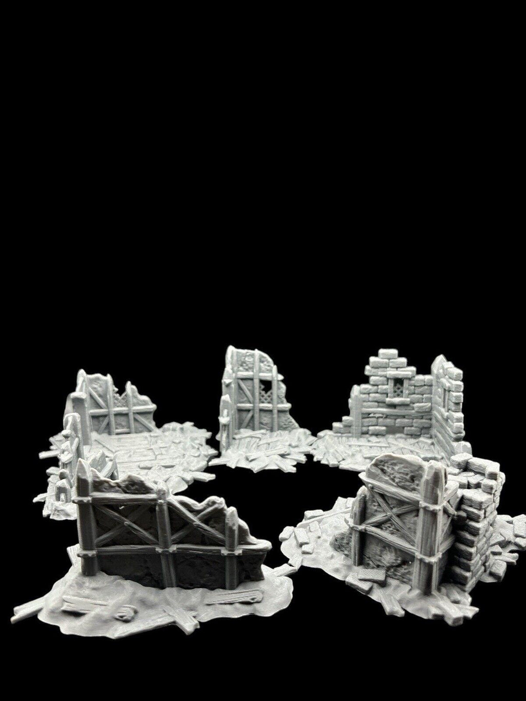 28mm Building Ruins Terrain Scenery for DND, Warhammer, Wargames