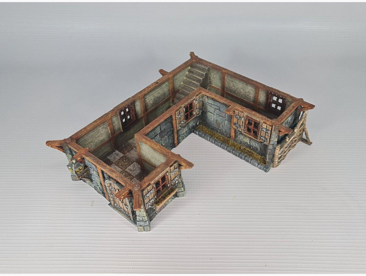 Bell Tower Farm 28mm DND Terrain | Tabletop Wargaming Scenery for Warhammer, Frostgrave & RPG | Unpainted 3D Printed