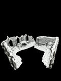 Medium Infected Ruins Terrain Sci Fi Tabletop Scenery 3D Printed 2 pcs