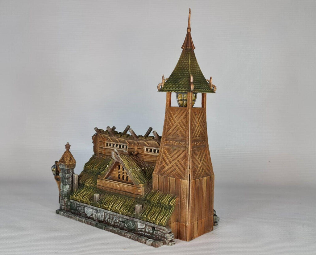 Sheriffs Office 28mm DND Terrain | Tabletop Wargaming Scenery for Warhammer, Frostgrave & RPG | Unpainted 3D Printed