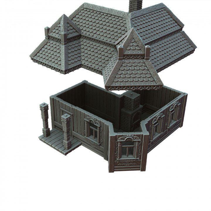 Tanya's House 28mm DND Terrain | Tabletop Wargaming Scenery for Warhammer, Frostgrave & RPG | Unpainted 3D Printed