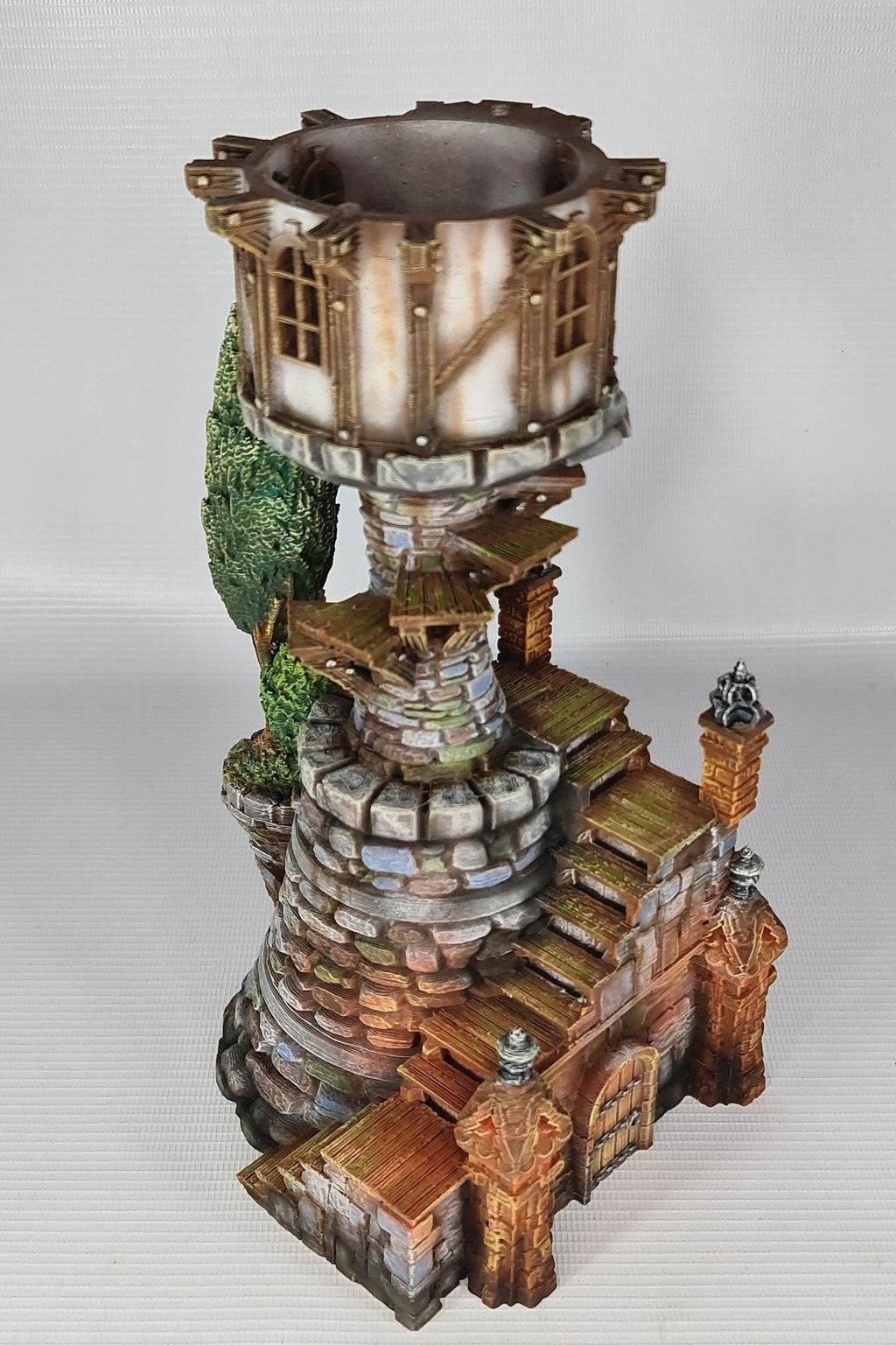 Steeple Manor 28mm DND Terrain | Tabletop Wargaming Scenery for Warhammer, Frostgrave & RPG | Unpainted 3D Printed