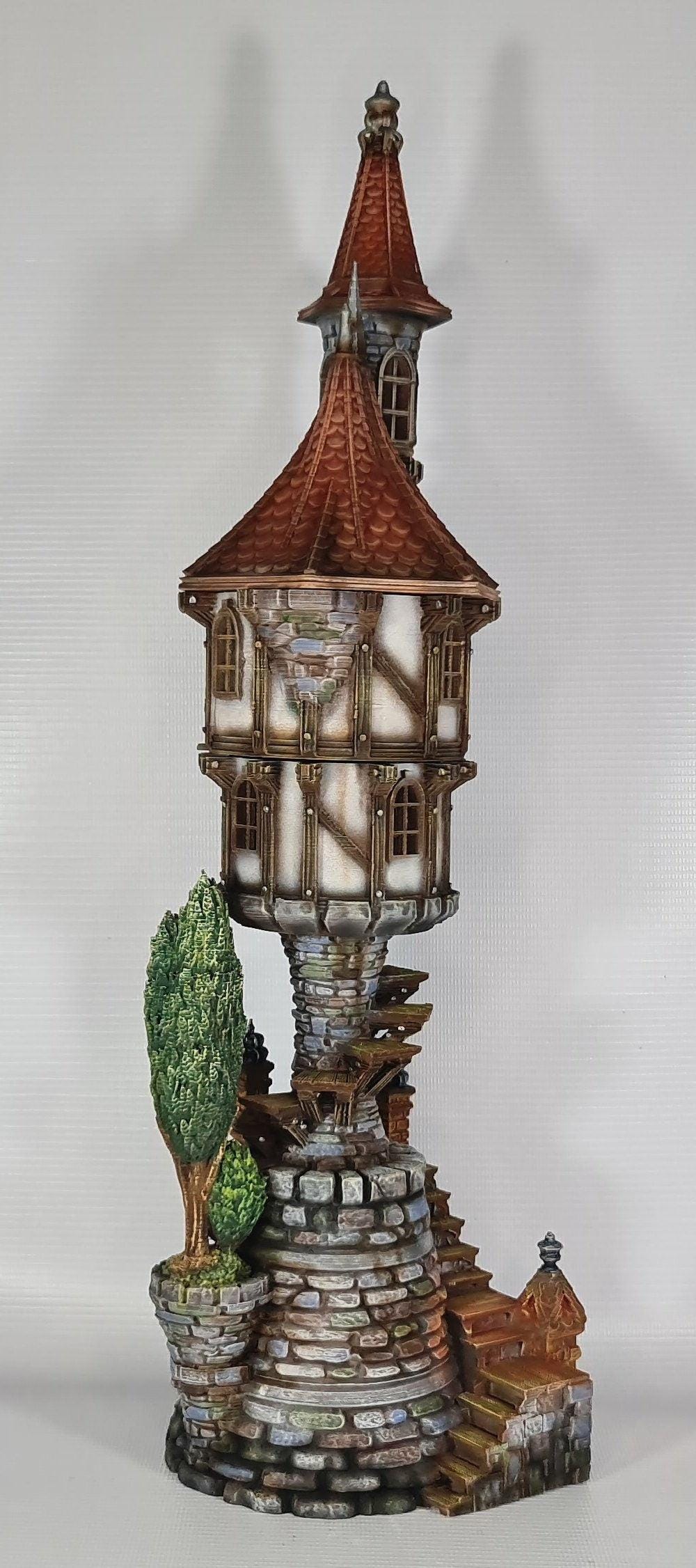 Steeple Manor 28mm DND Terrain | Tabletop Wargaming Scenery for Warhammer, Frostgrave & RPG | Unpainted 3D Printed