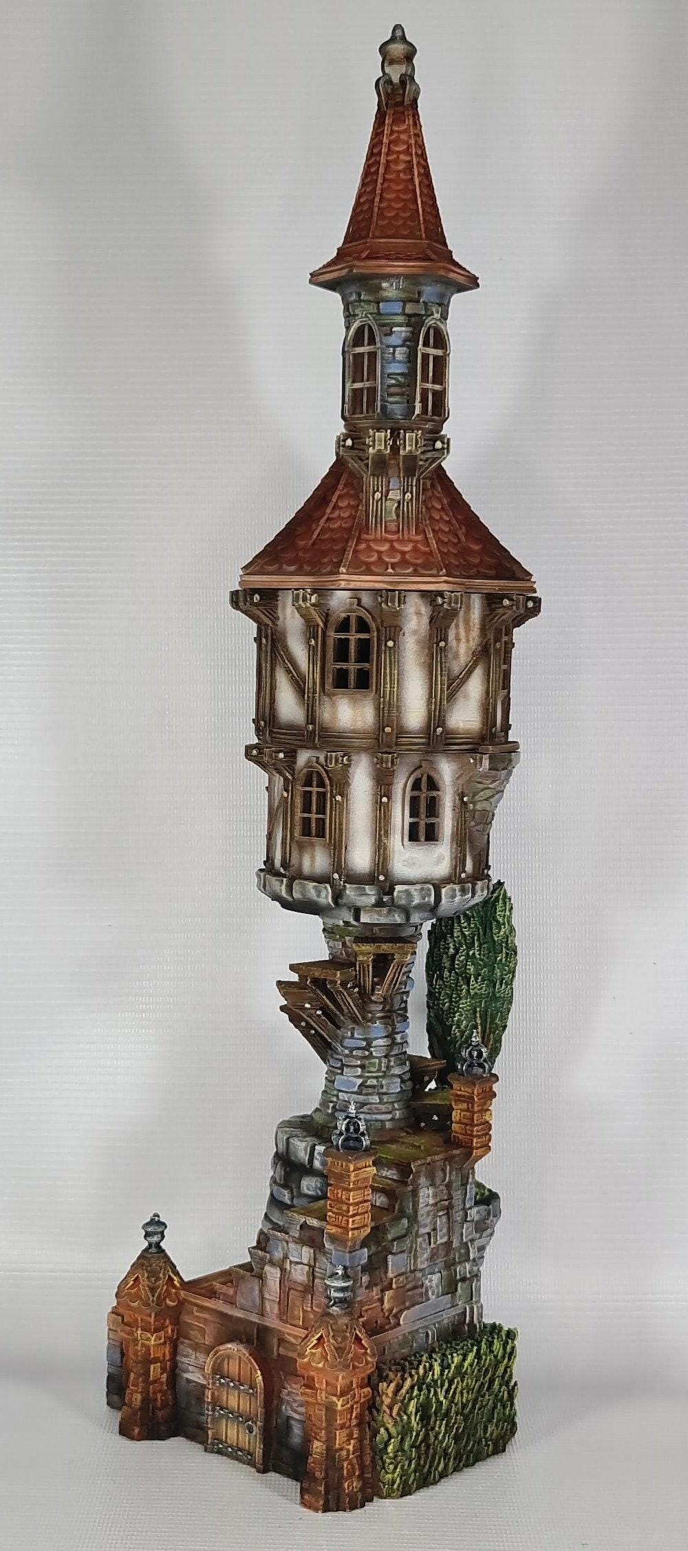 Steeple Manor 28mm DND Terrain | Tabletop Wargaming Scenery for Warhammer, Frostgrave & RPG | Unpainted 3D Printed