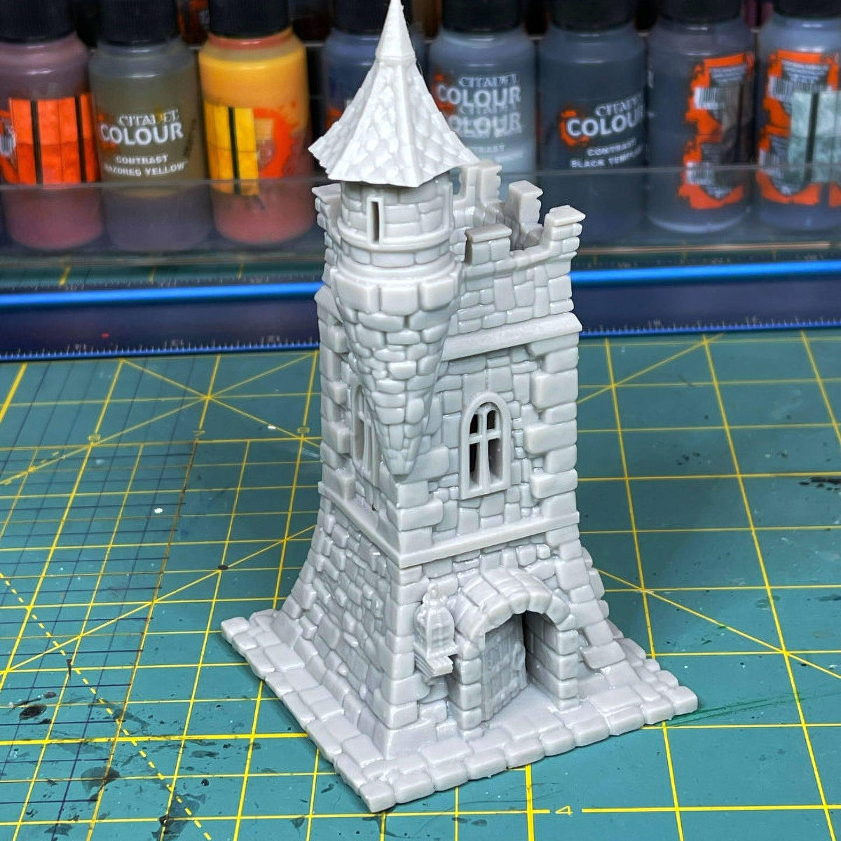 Watchmans Tower 28mm DND Terrain | Tabletop Wargaming Scenery for Warhammer, Frostgrave & RPG | Unpainted 3D Printed