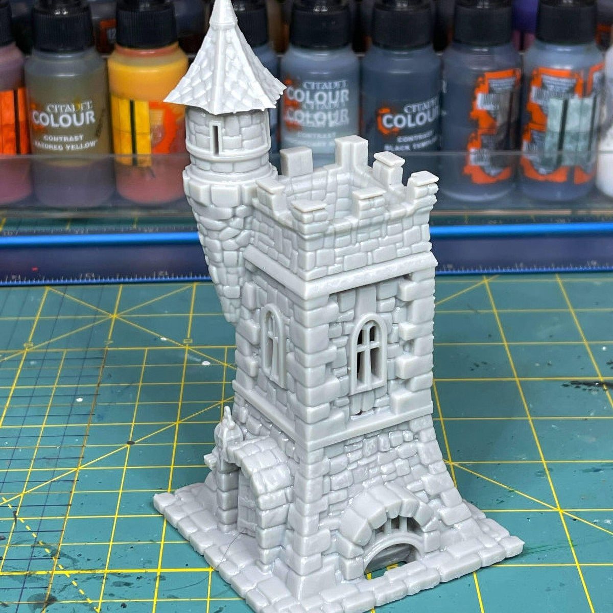 Watchmans Tower 28mm DND Terrain | Tabletop Wargaming Scenery for Warhammer, Frostgrave & RPG | Unpainted 3D Printed