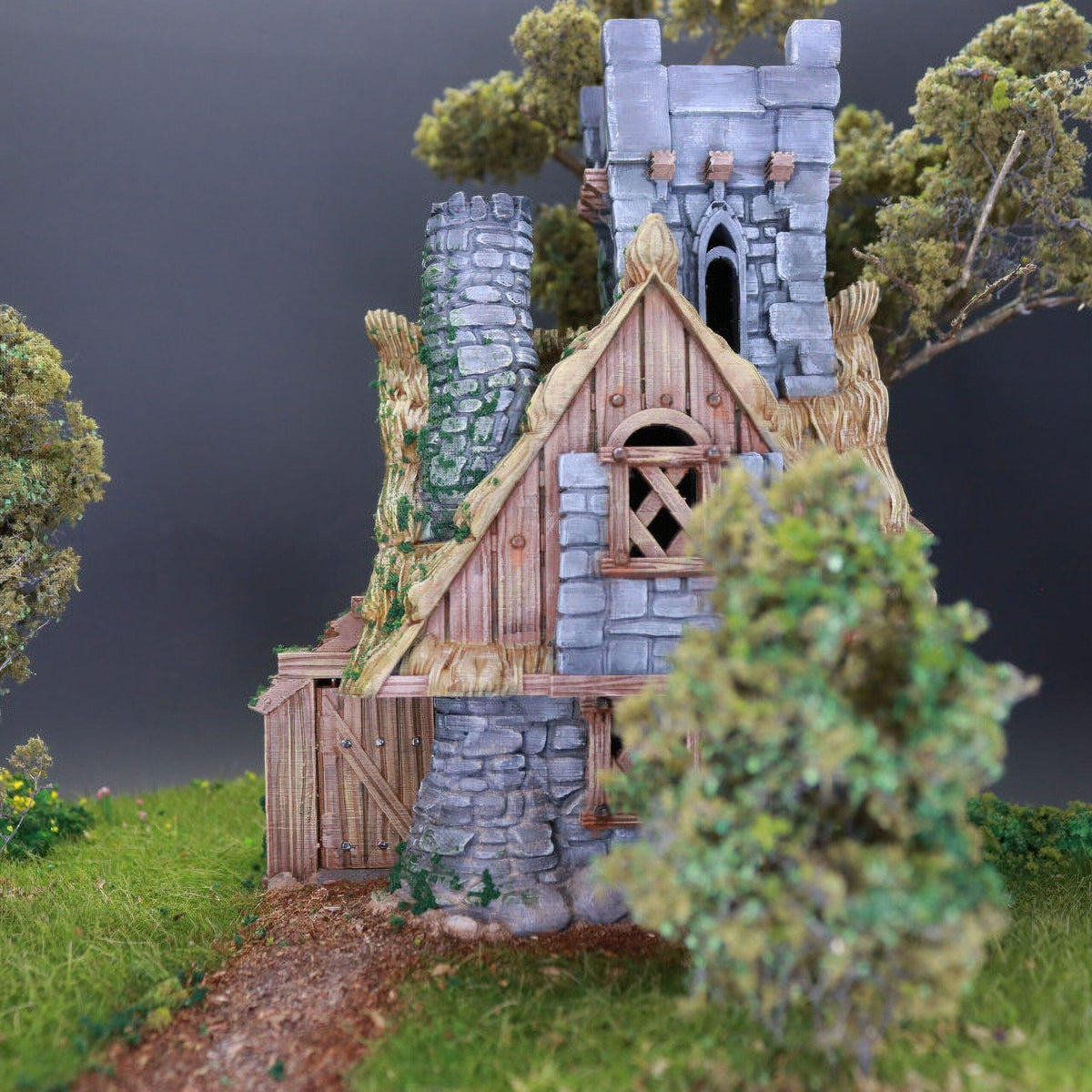 Hemlock Cottage 28mm DND Terrain | Tabletop Wargaming Scenery for Warhammer, Frostgrave & RPG | Unpainted 3D Printed