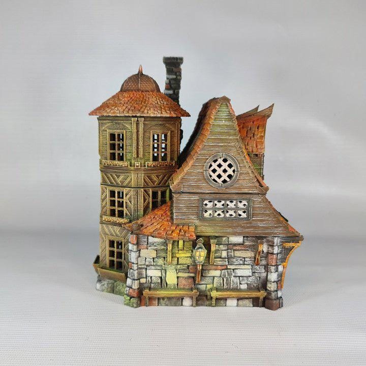 Grimmsdale Manor 28mm DND Terrain | Tabletop Wargaming Scenery for Warhammer, Frostgrave & RPG | Unpainted 3D Printed