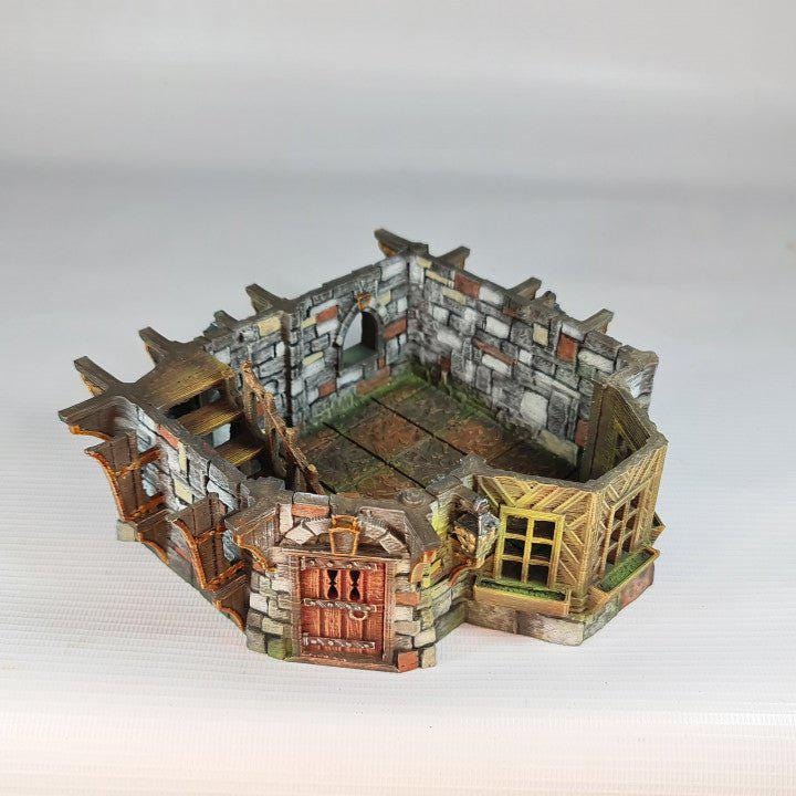 Grimmsdale Manor 28mm DND Terrain | Tabletop Wargaming Scenery for Warhammer, Frostgrave & RPG | Unpainted 3D Printed