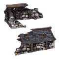 Ruined Medieval House 28mm DND Terrain Set A | Wargaming Scenery for Mordheim, Frostgrave & RPG | Unpainted 3D Printed