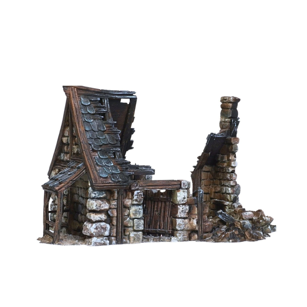 Stick House 28mm DND Terrain | Tabletop Wargaming Scenery for Warhammer, Frostgrave & RPG | Unpainted 3D Printed