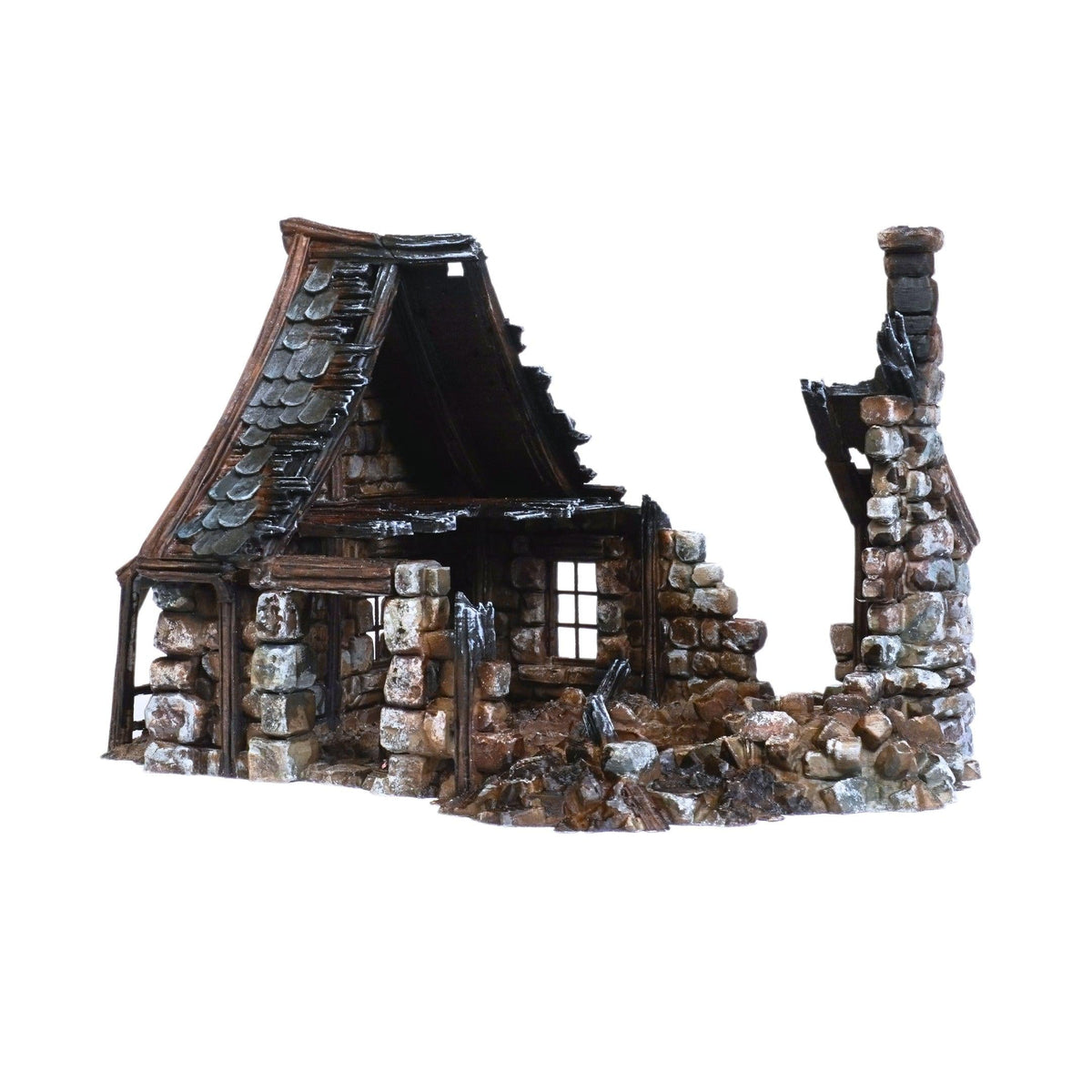 Stick House 28mm DND Terrain | Tabletop Wargaming Scenery for Warhammer, Frostgrave & RPG | Unpainted 3D Printed