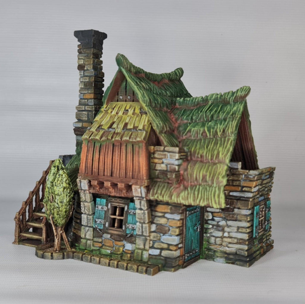 Eldervale Farmstead 28mm DND Terrain | Tabletop Wargaming Scenery for Warhammer, Frostgrave & RPG | 3D Printed