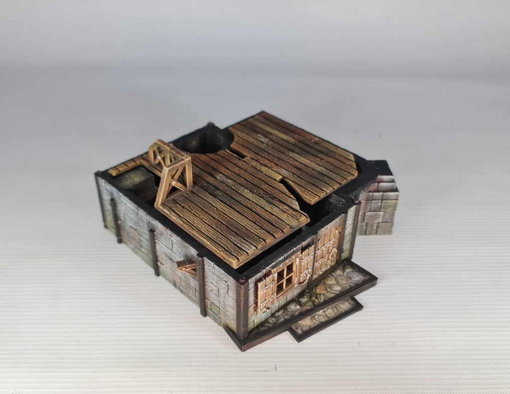 Steeple Lodge 28mm DND Terrain | Tabletop Wargaming Scenery for Warhammer, Frostgrave & RPG | Unpainted 3D Printed