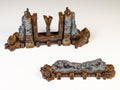 28mm Wall Ruins Terrain Scenery for DND, Warhammer, Wargames, Unpainted, 6 Pcs