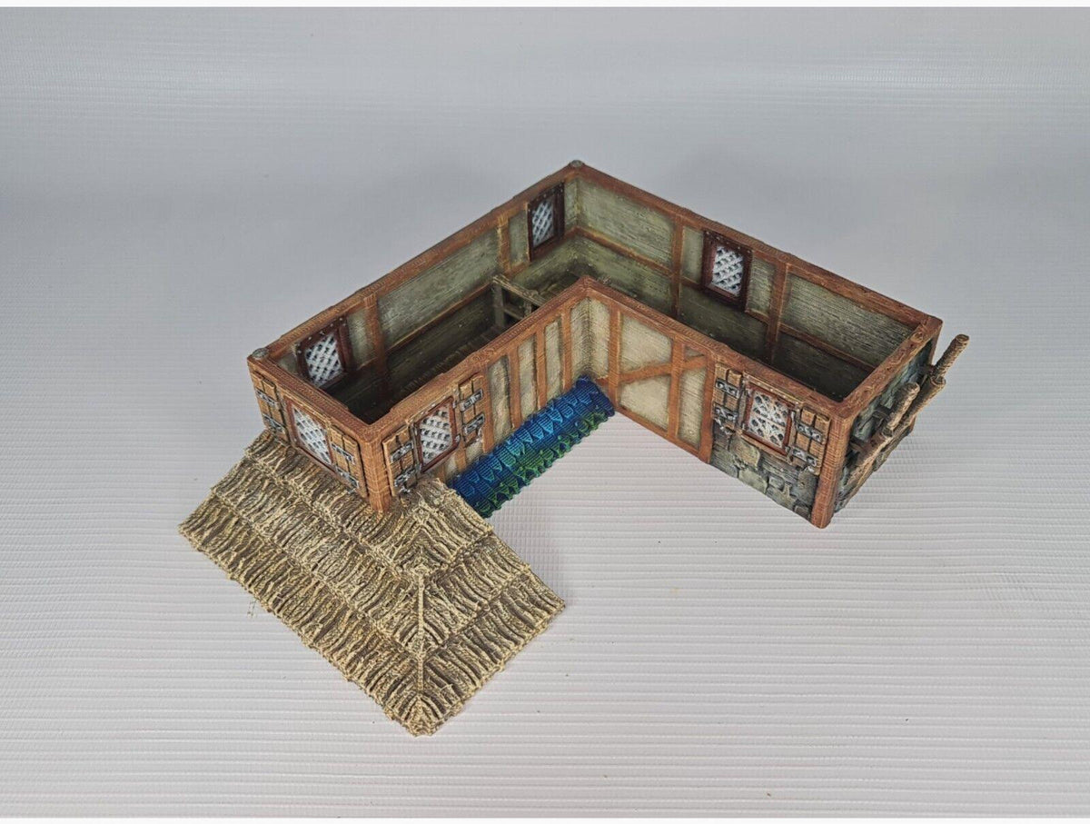 Bell Tower Farm 28mm DND Terrain | Tabletop Wargaming Scenery for Warhammer, Frostgrave & RPG | Unpainted 3D Printed
