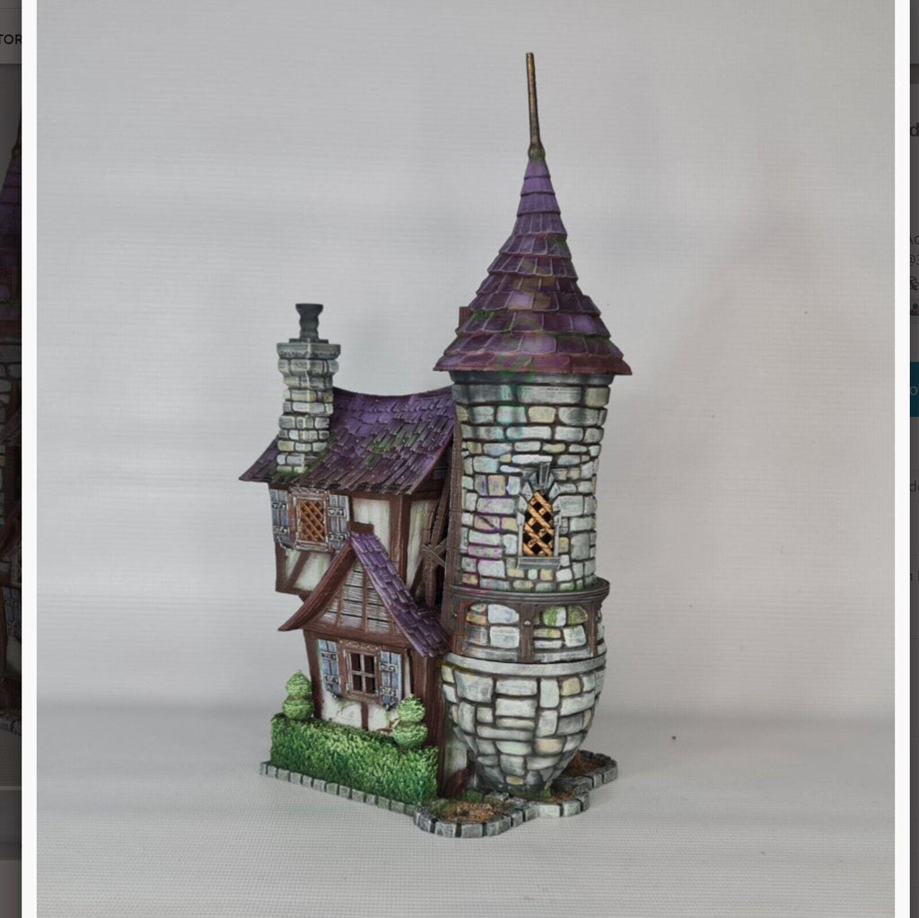 Peppermill Cottage 28mm DND Terrain | Tabletop Wargaming Scenery for Warhammer, Frostgrave & RPG | Unpainted 3D Printed