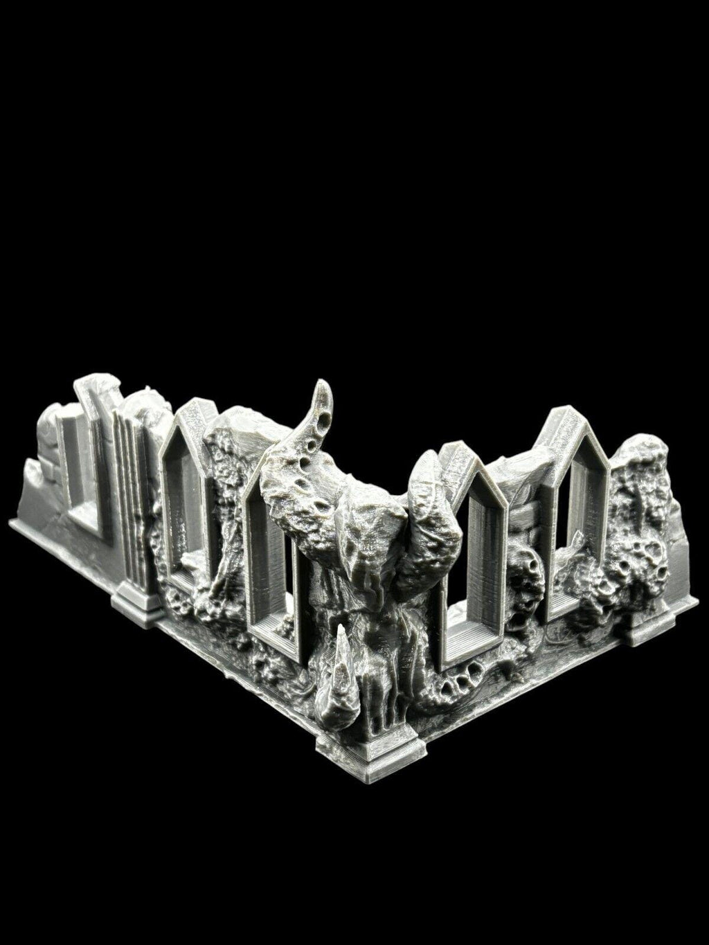 Medium Infected Ruins Terrain Sci Fi Tabletop Scenery 3D Printed 2 pcs