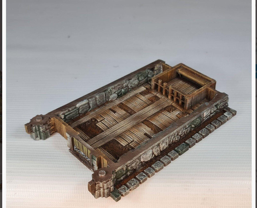 Sheriffs Office 28mm DND Terrain | Tabletop Wargaming Scenery for Warhammer, Frostgrave & RPG | Unpainted 3D Printed