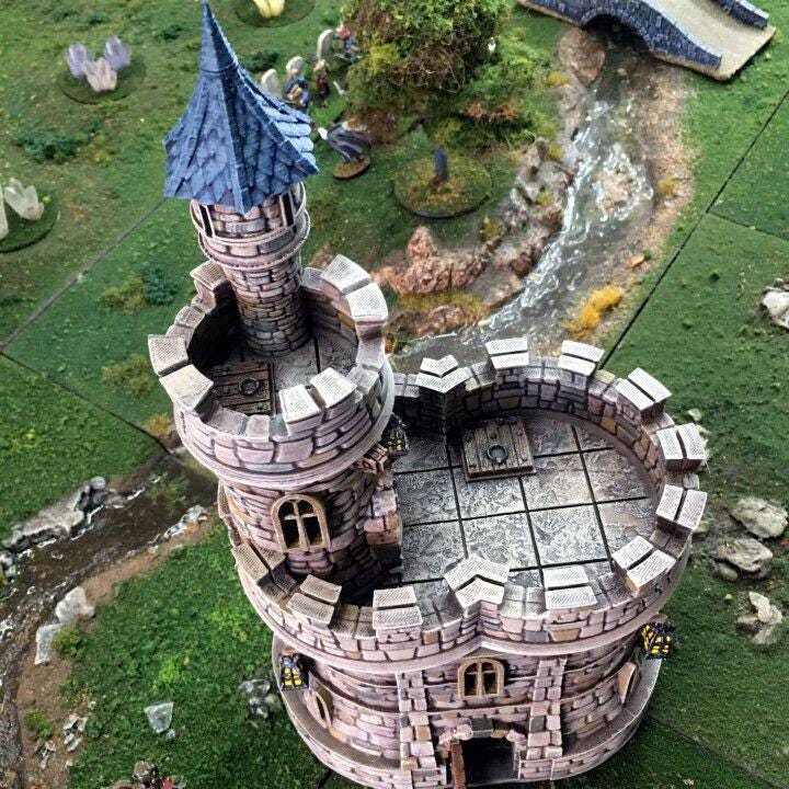 Barbican Gatehouse 28mm DND Terrain | Tabletop Wargaming Scenery for Warhammer, Frostgrave & RPG | Unpainted 3D Printed
