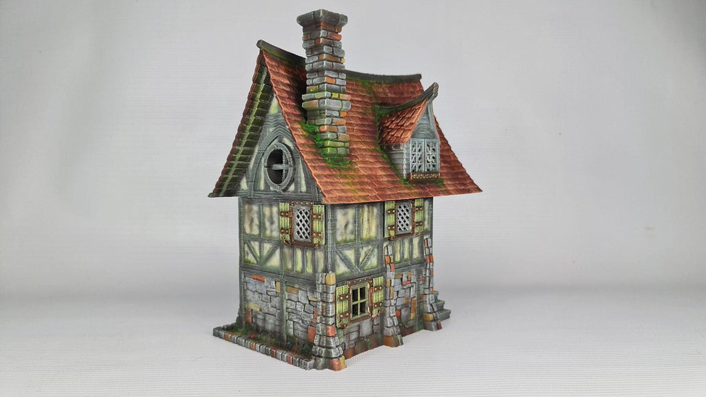 Beetroot House 28mm DND Terrain | Tabletop Wargaming Scenery for Warhammer, Frostgrave & RPG | Unpainted 3D Printed