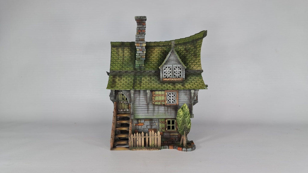 Cabbagetop House 28mm DND Terrain | Tabletop Wargaming Scenery for Warhammer, Frostgrave & RPG | Unpainted 3D Printed