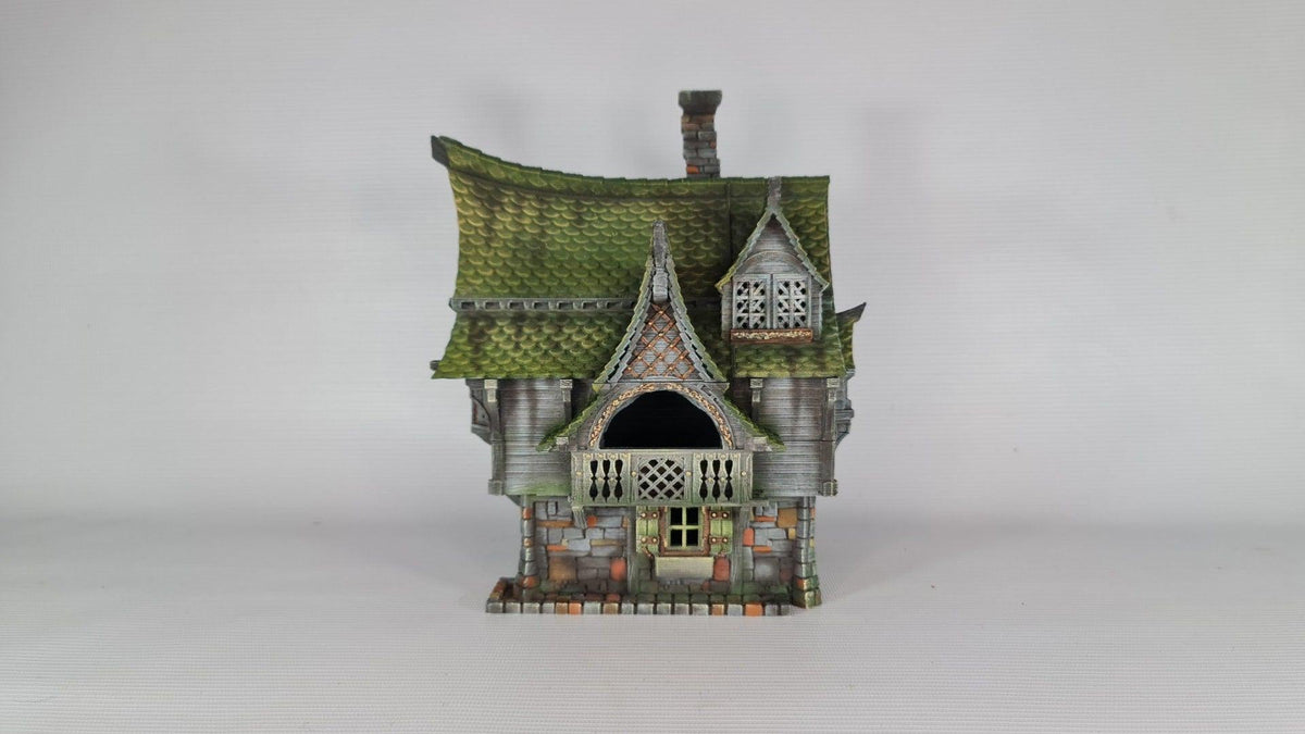 Cabbagetop House 28mm DND Terrain | Tabletop Wargaming Scenery for Warhammer, Frostgrave & RPG | Unpainted 3D Printed