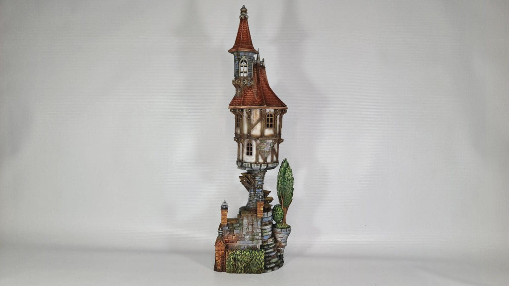 Steeple Manor 28mm DND Terrain | Tabletop Wargaming Scenery for Warhammer, Frostgrave & RPG | Unpainted 3D Printed