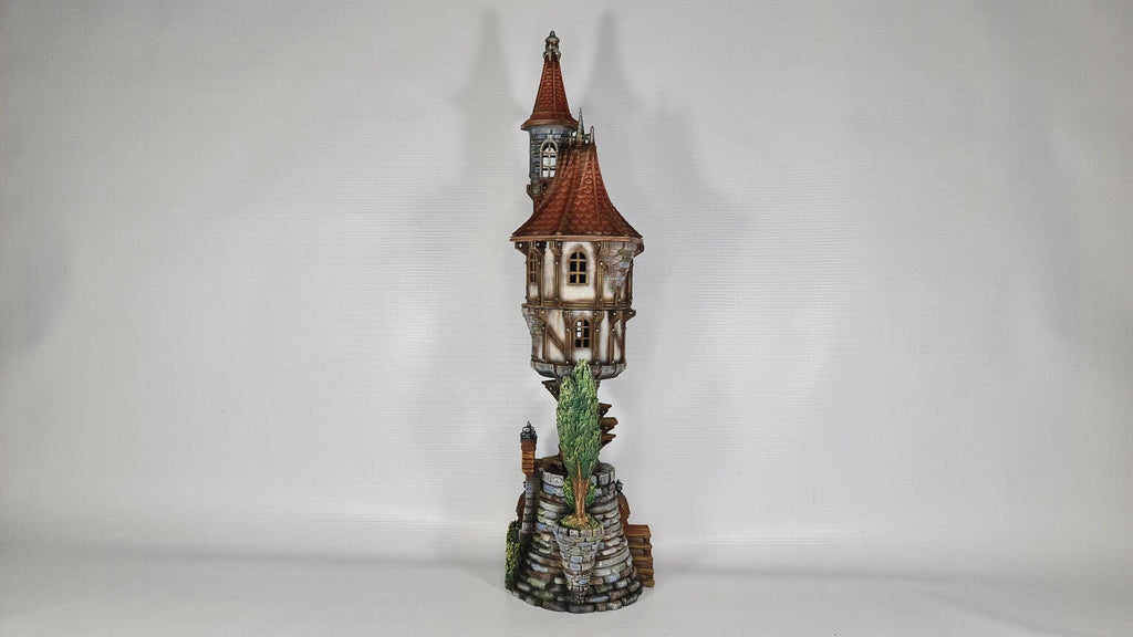 Steeple Manor 28mm DND Terrain | Tabletop Wargaming Scenery for Warhammer, Frostgrave & RPG | Unpainted 3D Printed