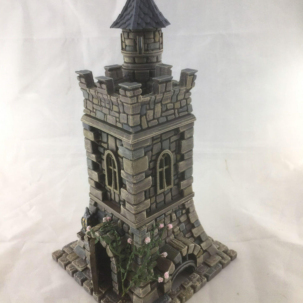 Watchmans Tower 28mm DND Terrain | Tabletop Wargaming Scenery for Warhammer, Frostgrave & RPG | Unpainted 3D Printed