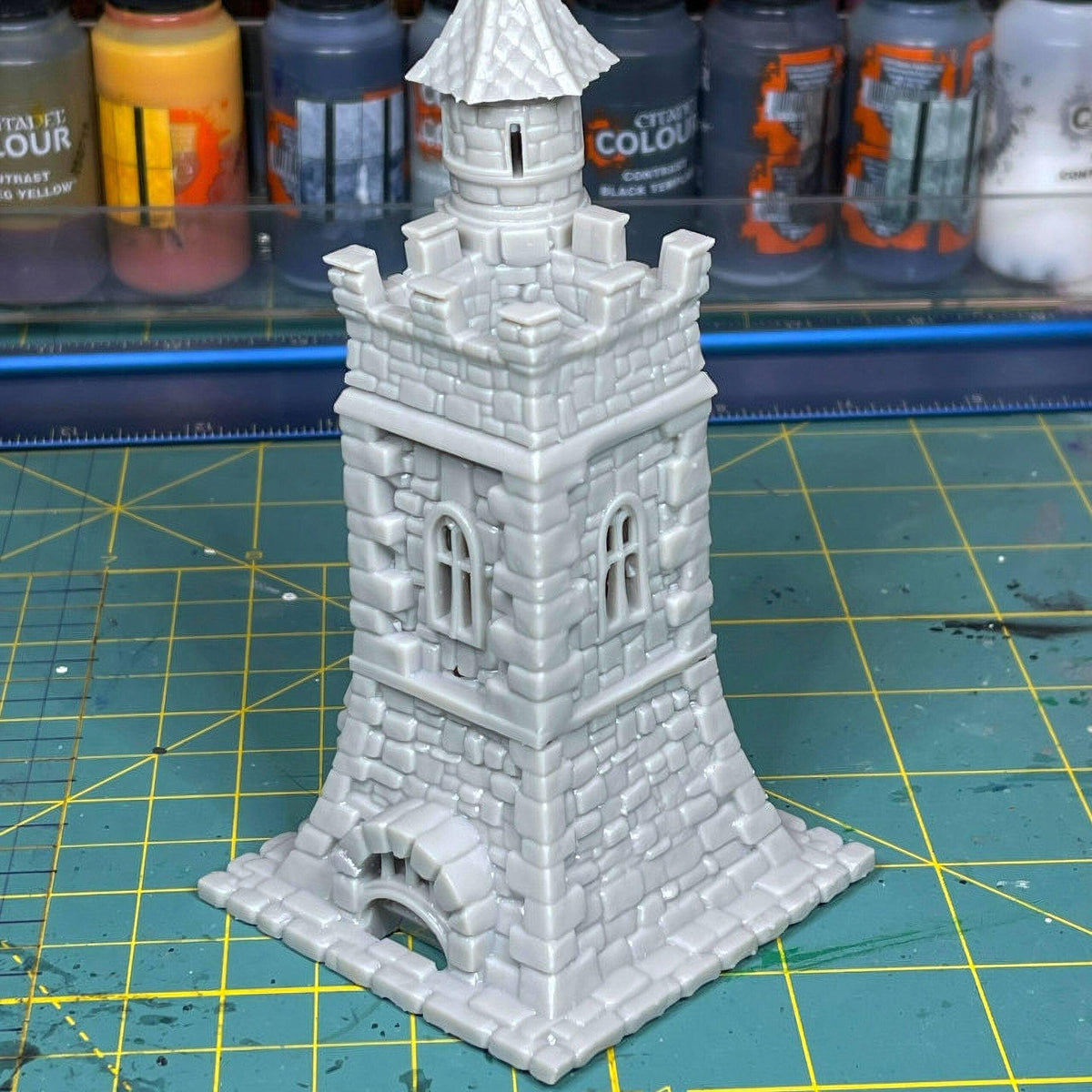 Watchmans Tower 28mm DND Terrain | Tabletop Wargaming Scenery for Warhammer, Frostgrave & RPG | Unpainted 3D Printed