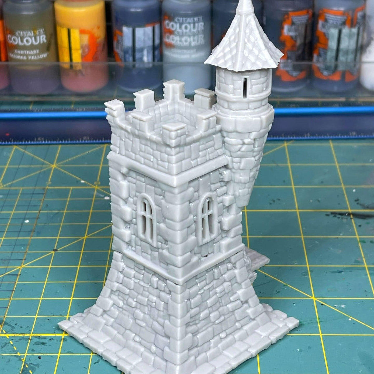Watchmans Tower 28mm DND Terrain | Tabletop Wargaming Scenery for Warhammer, Frostgrave & RPG | Unpainted 3D Printed