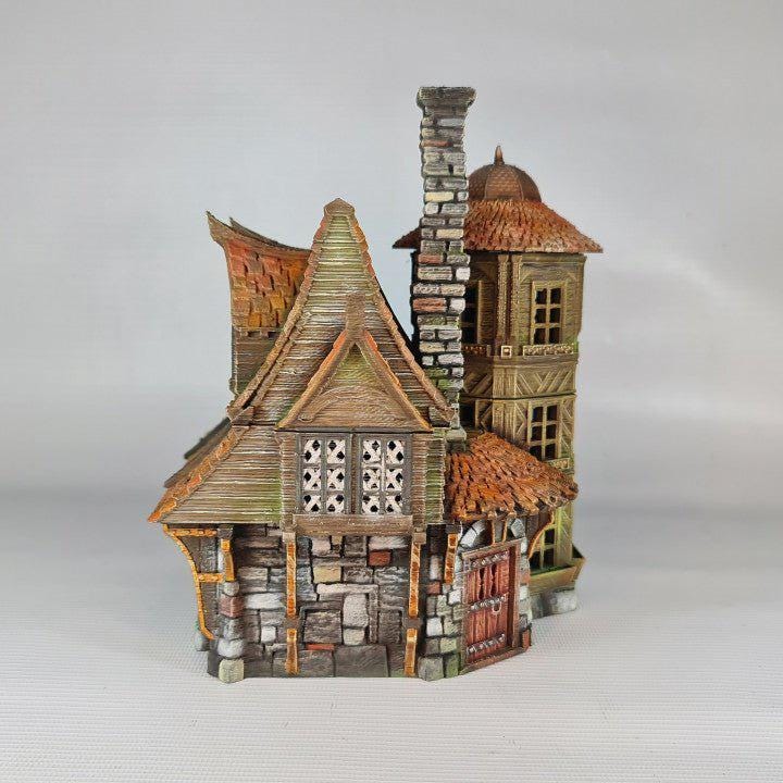 Grimmsdale Manor 28mm DND Terrain | Tabletop Wargaming Scenery for Warhammer, Frostgrave & RPG | Unpainted 3D Printed