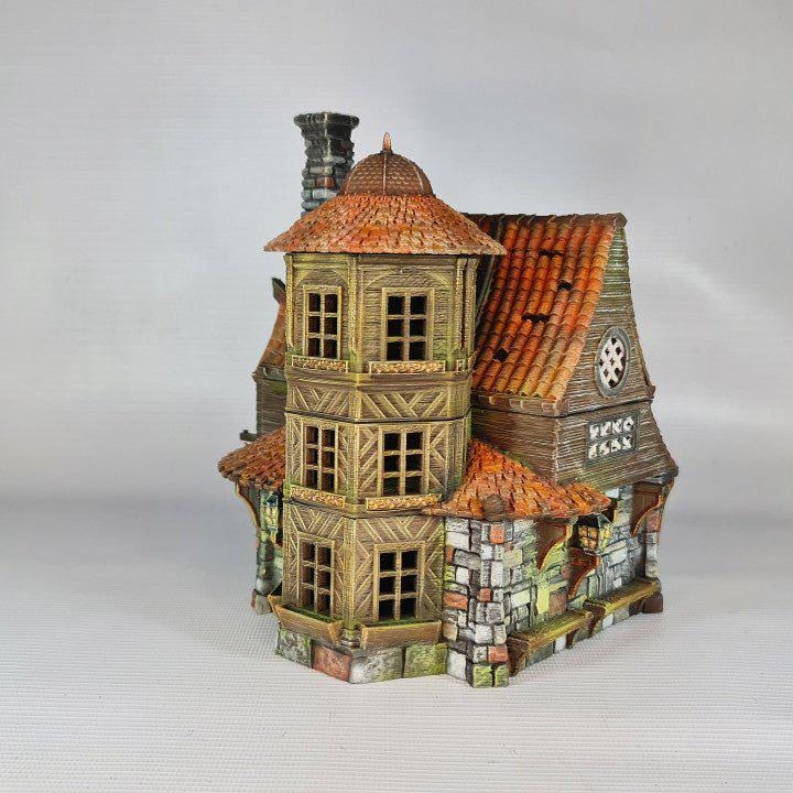 Grimmsdale Manor 28mm DND Terrain | Tabletop Wargaming Scenery for Warhammer, Frostgrave & RPG | Unpainted 3D Printed
