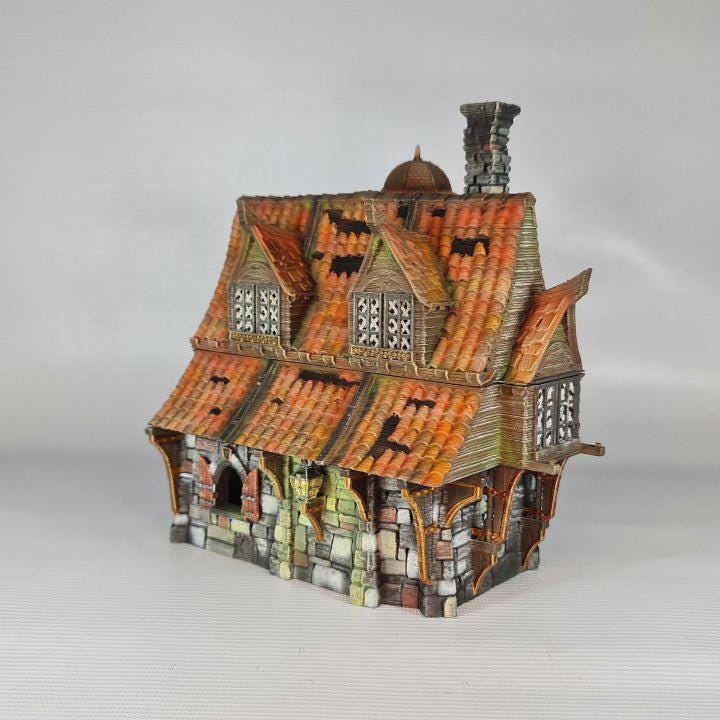 Grimmsdale Manor 28mm DND Terrain | Tabletop Wargaming Scenery for Warhammer, Frostgrave & RPG | Unpainted 3D Printed