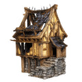 Ruined Medieval House 28mm DND Terrain Set F | Wargaming Scenery for Mordheim, Frostgrave & RPG | Unpainted 3D Printed