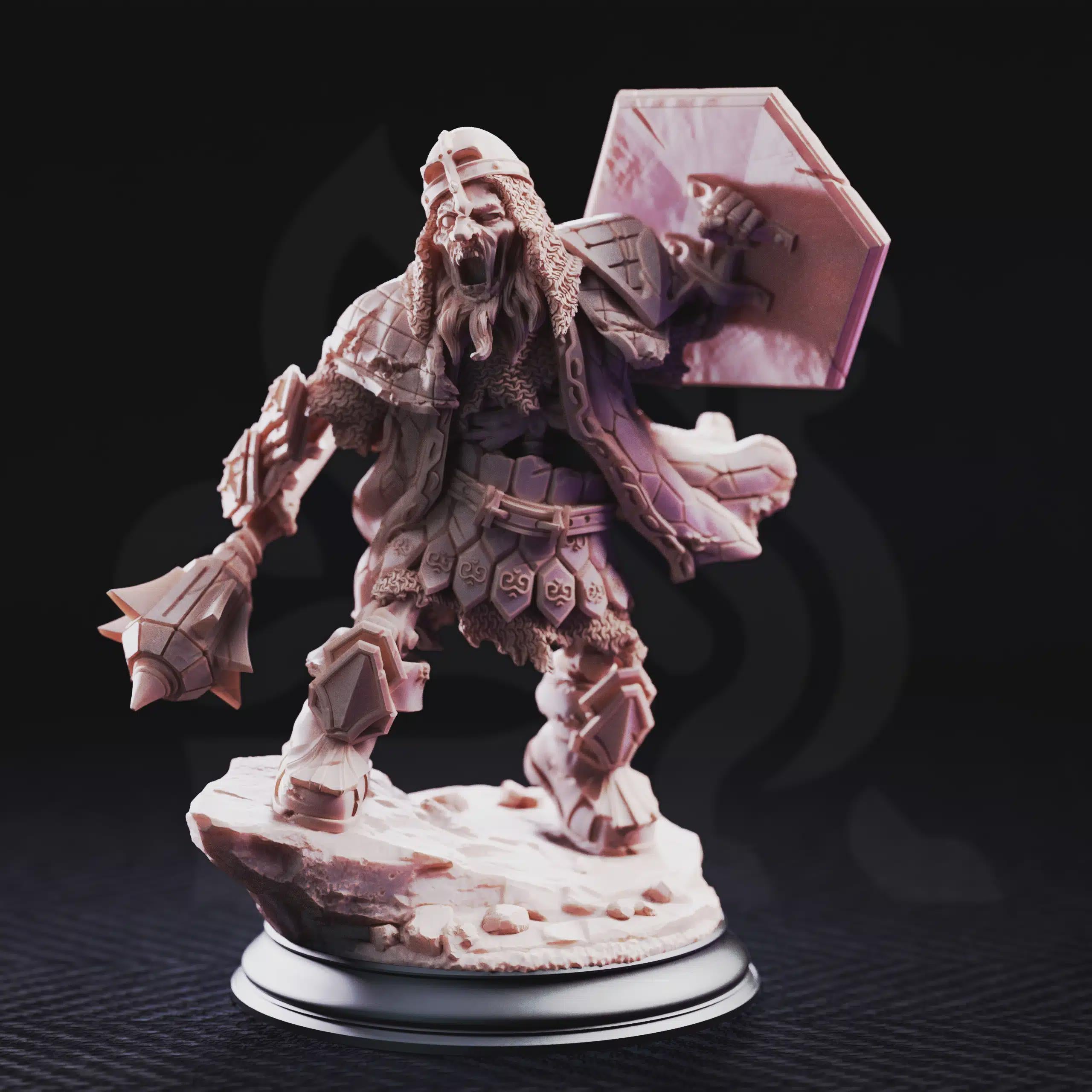 Brook Undead Dwarven Brothers - 3D Printed Undead Miniature __etsy:8376760095