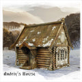 Andriy's House 28mm DND Terrain | Tabletop Wargaming Scenery for Warhammer, Frostgrave & RPG | Unpainted 3D Printed